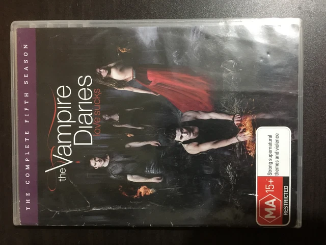 DVD VAMPIRE DIARIES the complete fifth season 5 disc set love sucks $23 ...