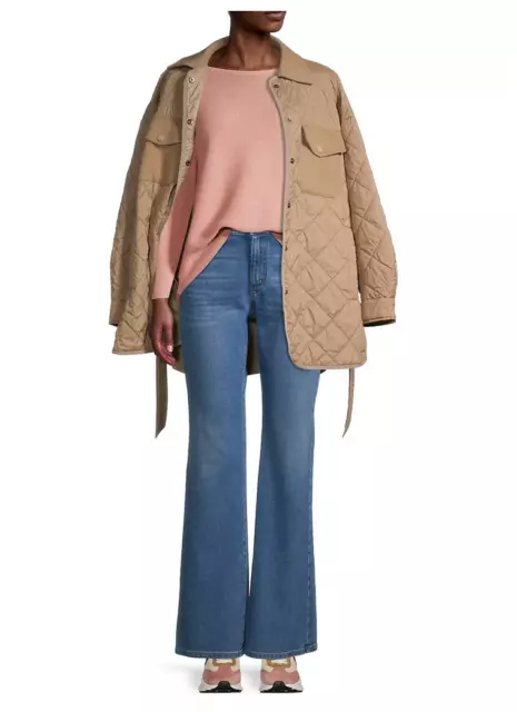 WEEKEND MAX MARA Sacco Relaxed Quilted Jacket In Clay US4 / UK8 $725 NEW