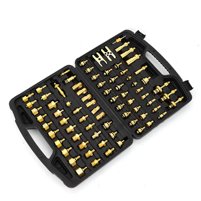 77Pcs Air Conditioning Leak Detector Detection Tools Car Truck Repair Tool Kit