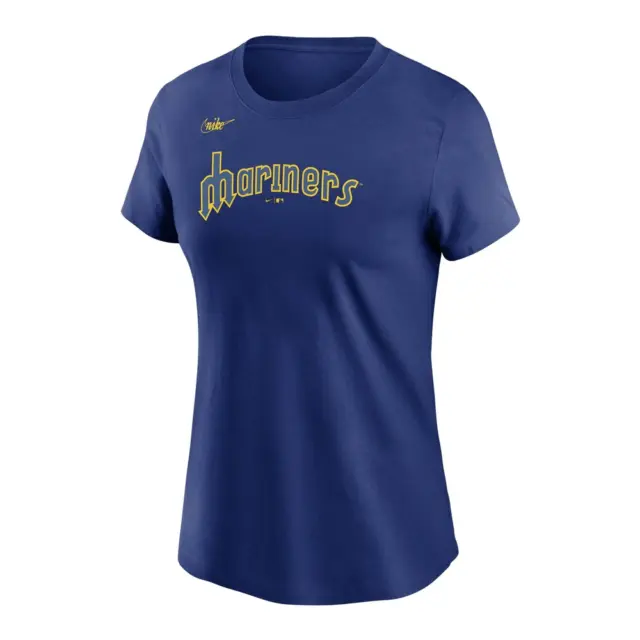 Seattle Mariners MLB T-Shirt (Size M) Women's Nike Wordmark T-Shirt - New