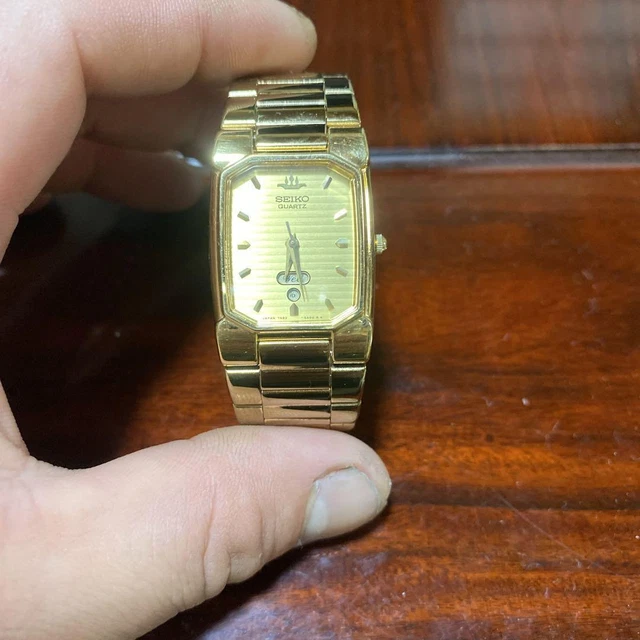 Montre Seiko Hommage Par Tali - Boîtier Doré 32mm, Cadran Blanc BD, Bracelet Cuir - Neuf