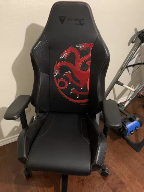 RARE SECRET LAB, black Leather Game of Thrones Gaming Chair, limited ...