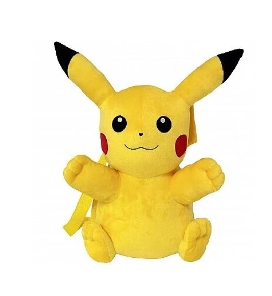Sac à Dos Pikachu 3D Avec Oreilles - Pokémon - Jaune - Dimensions 32x30x14 Cm