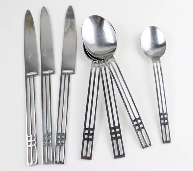 7 pcs Sasaki Windows Patino Walf 18-8 Stainless steel knives spoons flatware 7 pcs Sasaki Windows Patino Walf 18-8 Stainless steel knives spoons flatware
