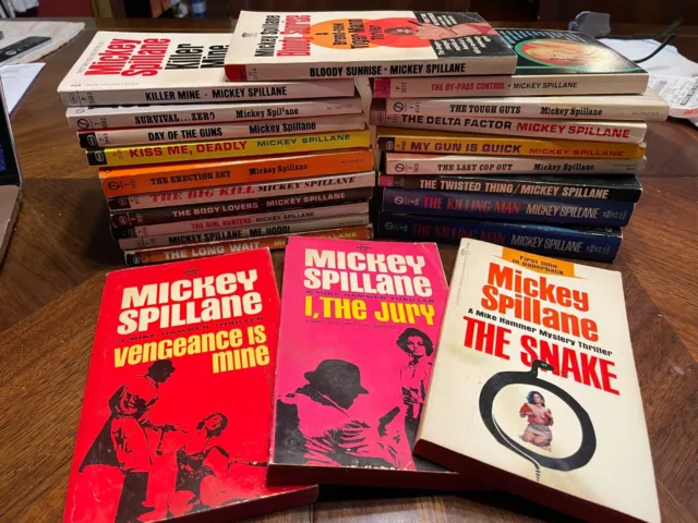 Vtg Mickey Spillane (Mike Hammer, Tiger Mann, Other) PB You Choose Ship Discount