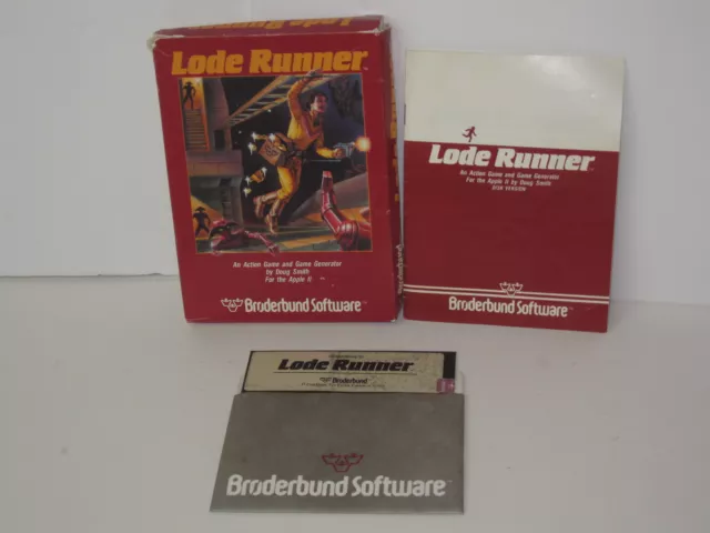 Vintage Apple II Software Game LODE RUNNER First Version