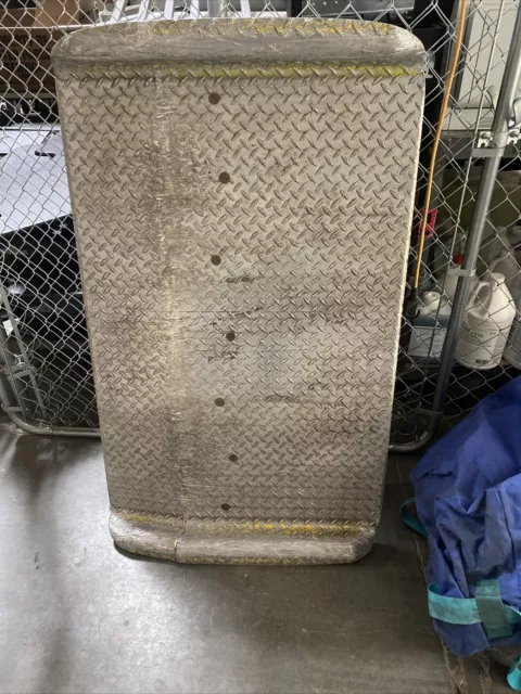 Dock Plate Aluminum 50x31” used and needs weld! see photo!!