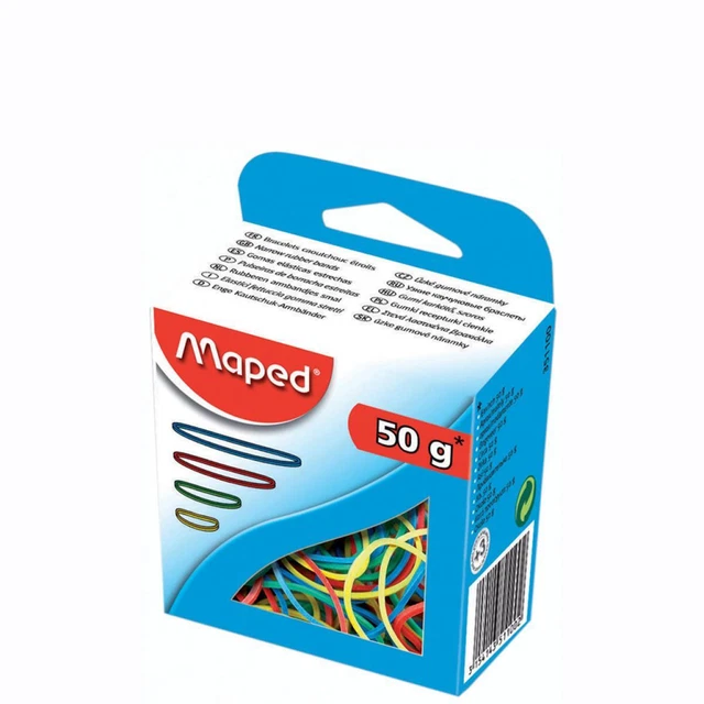 Gummiringe im Karton, 100 g, sortiert Maped 351101 (3154143511019)