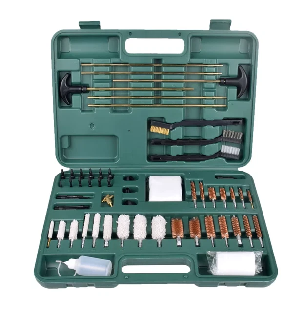 Kit Pulizia Pistola Universale 123 Pezzi, Professionale Per Armi Da Fuoco, Nuovo
