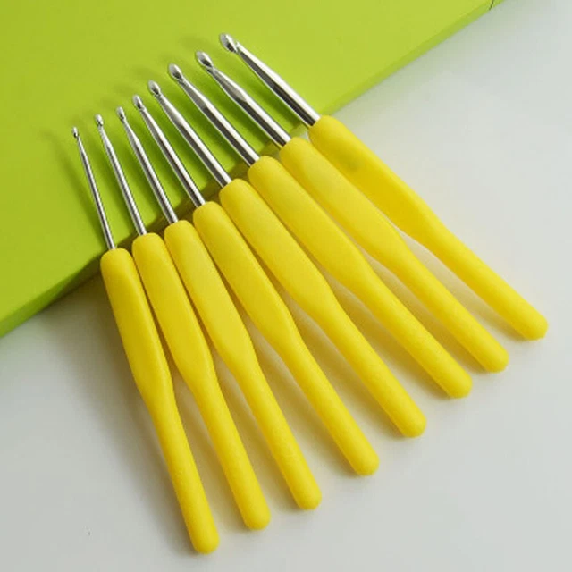 Ensemble De Crochets à Tricoter Avec Poignée LED Rechargeable - 9 Tailles Interchangeables (2.5 à 6.5 Mm) - Pour Le Tricot Et L'artisanat
