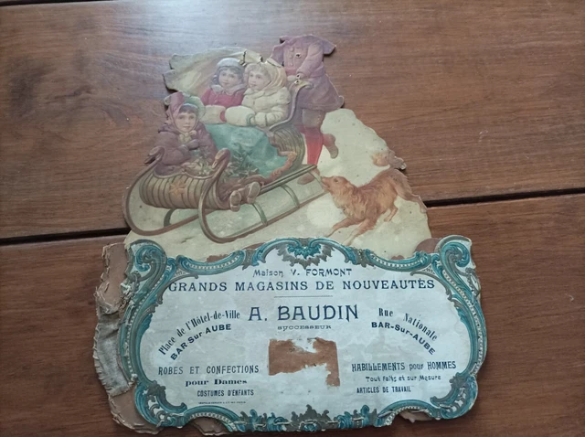 Duo d'assiettes en céramique Gien Biscuits Gondolo années 20 Blanc/Bleu