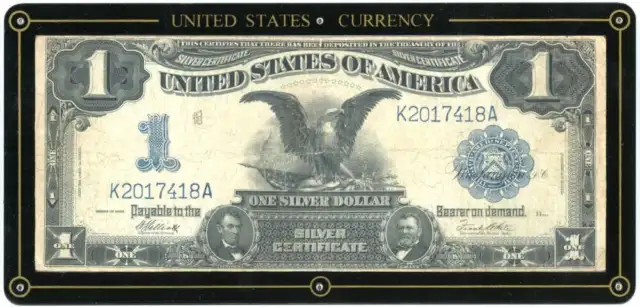 1899 United States Silver Certificate $1 One Dollar Eagle ZJ2409