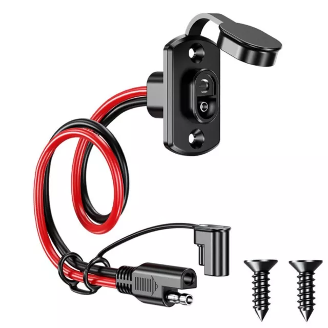 Car Battery Extension Tender SAE DC Power Automotive Panel Connector Cables