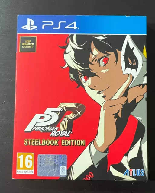 PERSONA 5 ROYAL LAUNCH LIMITED STEELBOOK PS4 PAL ITA Cover ITALIANA Edizione