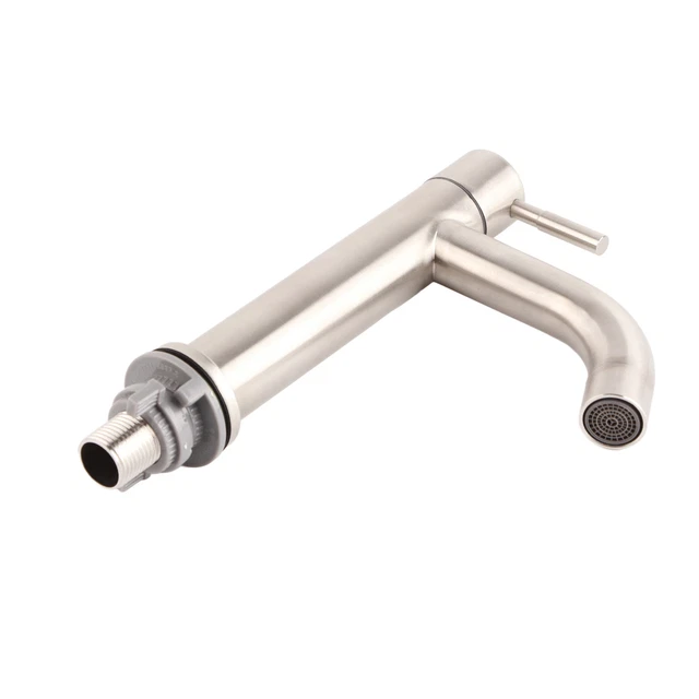 POTYYH Évier de cuisine sur pied, mobile, commercial, avec robinet chaud/froid rotatif à 360°, en acier inoxydable, pour cuisines, buanderies, bars POTYYH Évier de cuisine sur pied, mobile, commercial, avec robinet chaud/froid rotatif à 360°, en acier inoxydable, pour cuisines, buanderies, bars