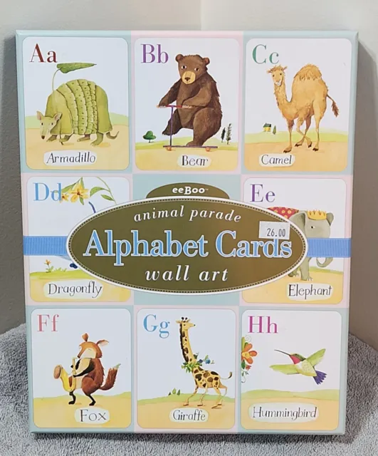 ALPHABET CARDS, ANIMAL PARADE WALL ART, MELISSA SWEET, eeBoo