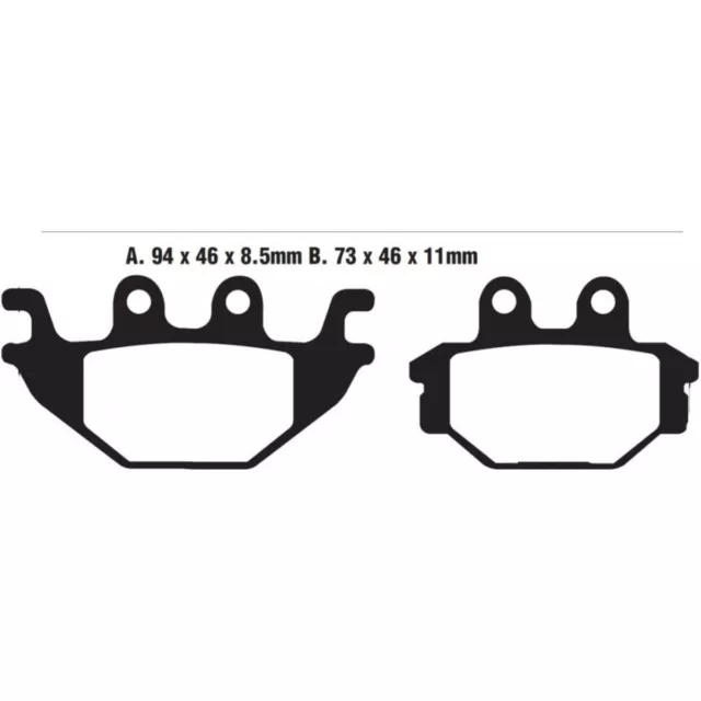 Bremsbeläge Bremsklotz Standard EBC vorne Bremse Motorradbremse Bremssteine  158