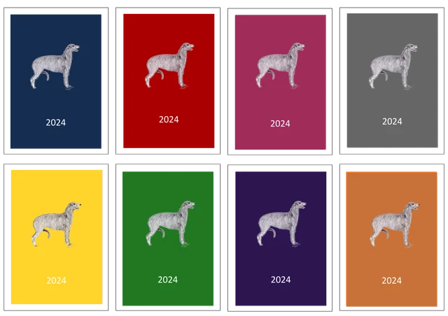 Deerhound Week to View Diary: A5 A6 A4 Dog Show, Normal or Appointment