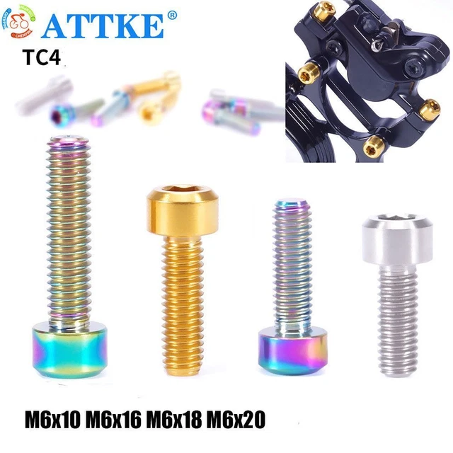Unique Bargains Multicolor Universal M5x35 Bike Seatpost Screw Seat Tube Round Head Screw Bike Bicycle Accessory