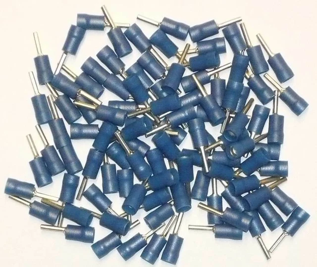 Cosses Electriques Embout De Cable Bleues Sachet De 100 Cosses