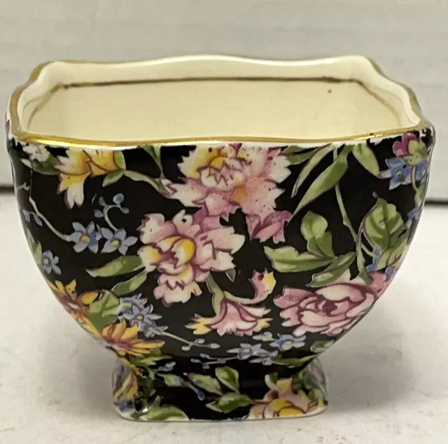 Vintage Royal Winton Grimwades Nantwish Floral Chintz Open Sugar