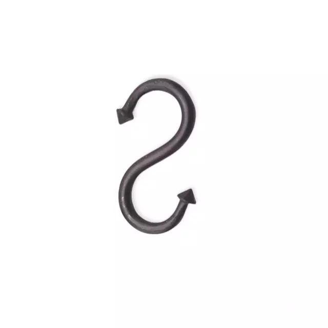 S Hook 2.5" Hand Forged Iron Kitchen Utensil Pan Garage Tool Clothes Hanger