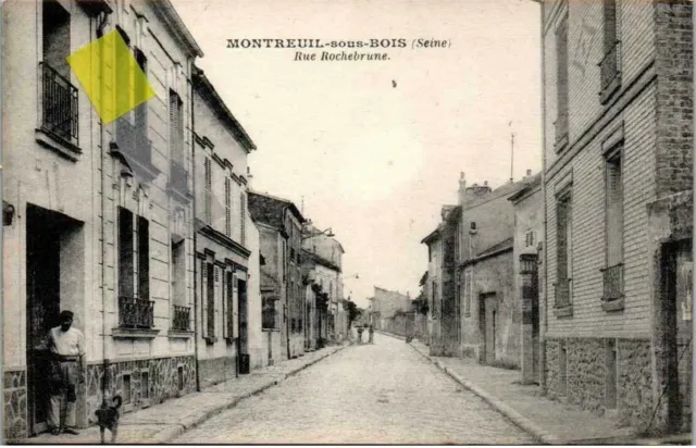CPA 93 MONTREUIL SOUS BOIS rue Rochebrune (JP1587)