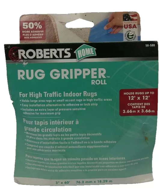 Alfombra antideslizante y alfombra de tracción Roberts cinta de 60 pies x 3"" 50-588