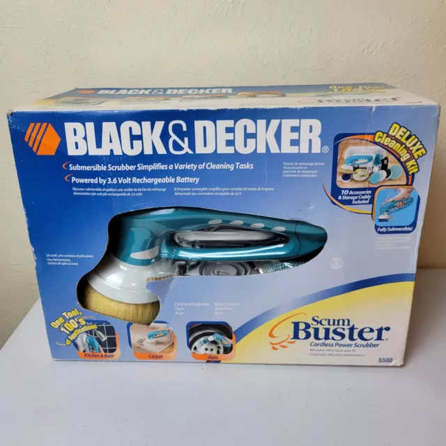 BLACK+DECKER ScumBuster Cordless Power Scrubber - 10 PIECE & CADDY