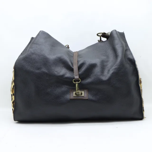 Borsa Media/Large NO BRAND Usato Vintage (Cod.BA320) Donna Nero/ Maculato