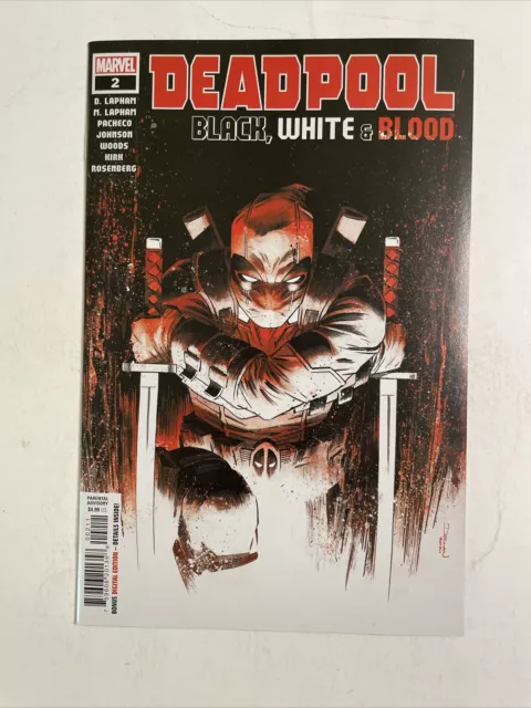 Deadpool: Black White Blood #2 (2021) 9.4 NM Marvel High Grade Shalvey Cover
