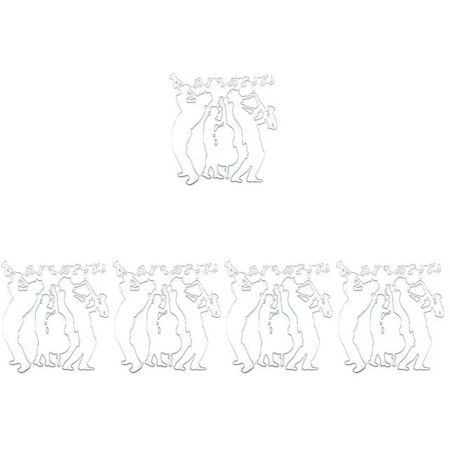5x molde de troquelado molde de troquelado para notas musicales molde de estampado de estampado troquelado troquelado para manualidades