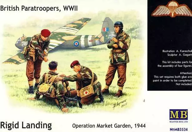 MasterBox British Paratroopers Britische Fallschirmjäger 1:35 Modell-Bausatz NEU