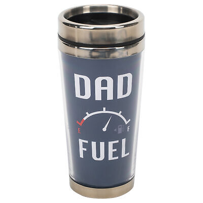 Dad Fuel Royal Blue 16 ounce Stainless Steel Travel Tumbler Mug with Lid