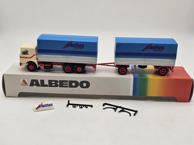 KIBRI 14639 MB SK Double Trailer Kraus Int. Spedition, Scale 1/87, Ref. A001