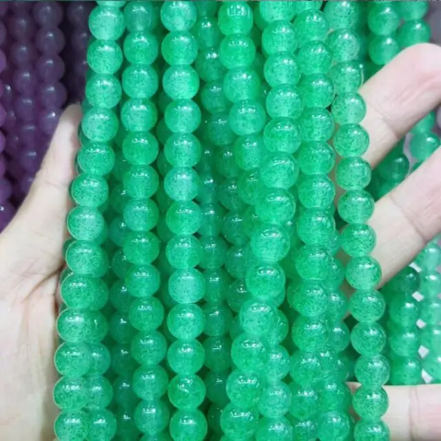 8mm Iced Strawberry Scattered Beads Round Beads