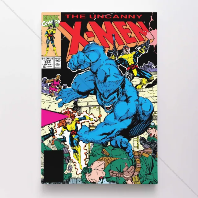 Uncanny X-Men Poster Canvas Vol 1 #264 Xmen Marvel Comic Book Art Print