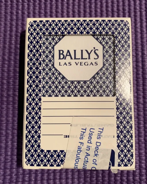 Vintage Ballys Casino Playing Cards Las Vegas Nevada SEALED Aristocrat
