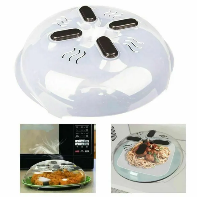2pc Microwave Collapsible Hover Anti Splattering Magnetic Food