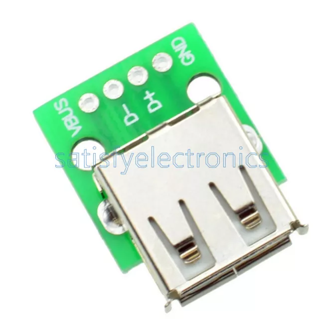 5/10PCS Female A Type USB to DIP 2.54MM PCB Board Adapter Converter NEW