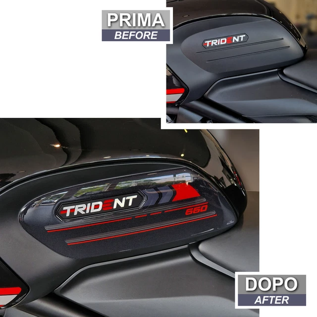 Adesivi Laterali serbatoio compatibili con Triumph Street Triple 765 RS 2017-22