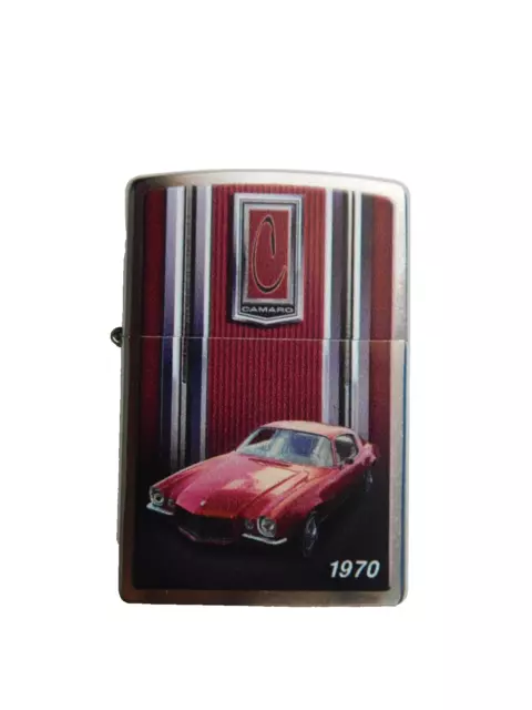 Zippo Chevy Camaro 1970 Collector Lighter Classic Muscle Emblem Car New Gift Box