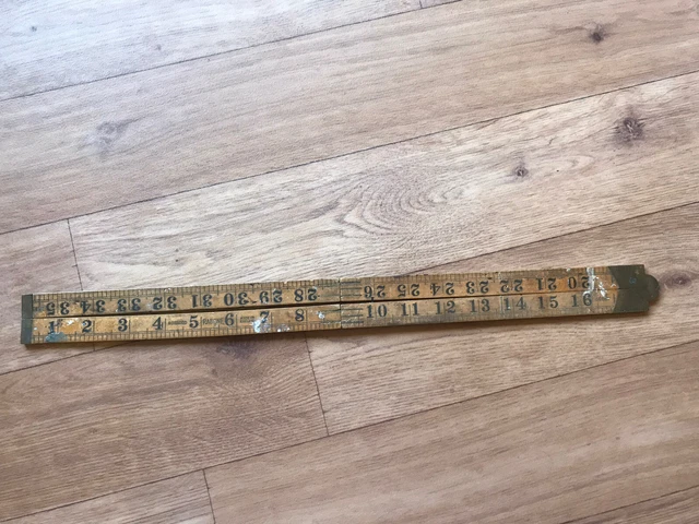 Vintage RABONE no.1167 Folding Rule, 36"/ 1 yard, Made in England