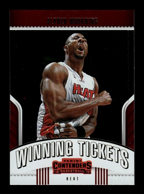 Alonzo Mourning 2018-19 Panini Contenders Winning Tickets #1 Nm-Mt+ Or Better