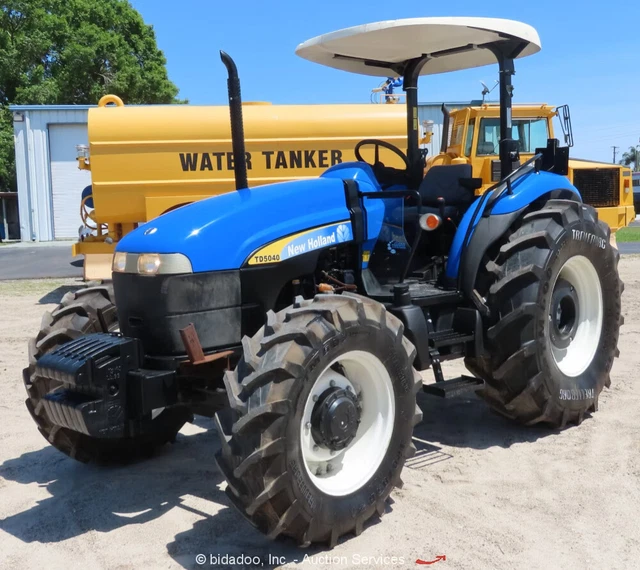 New Holland TD5040 4WD Utility Ag Farm Tractor PTO 3-Point Diesel bidadoo -New