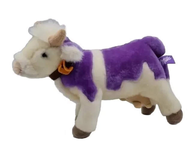 Milka Kuh Plüsch Stofftier Kuscheltier lila Werbung Sammelfigur ca. 27cm lang