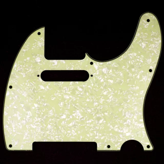 3ply Mint Pearloid Telecaster Pickguard for Fender USA MIM Standard Tele 8 Hole