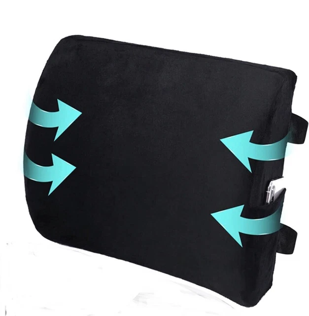 Qutool Orthopedic Seat Lumbar Support Pillow for Office Chair