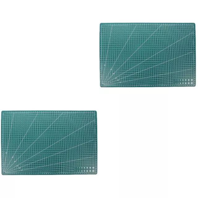 2 piezas alfombra antideslizante gruesa de doble cara herramienta para cortar tablas de plástico