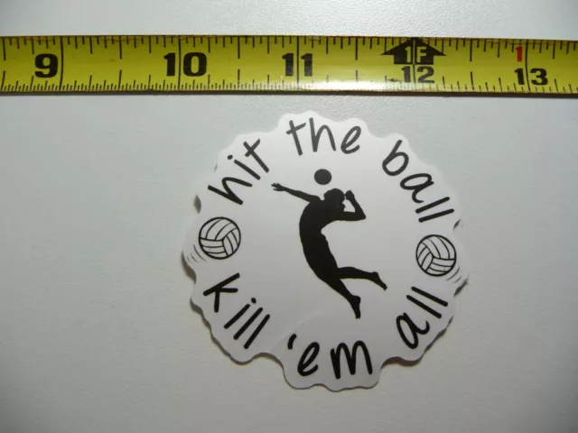 Volleyball Return Hit The Ball Decal Sticker Game Athletic Sports Game